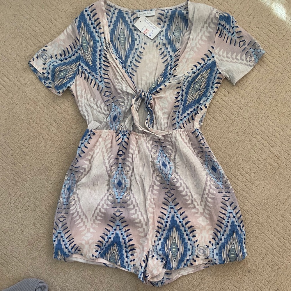 Juniper Blu Tie Romper